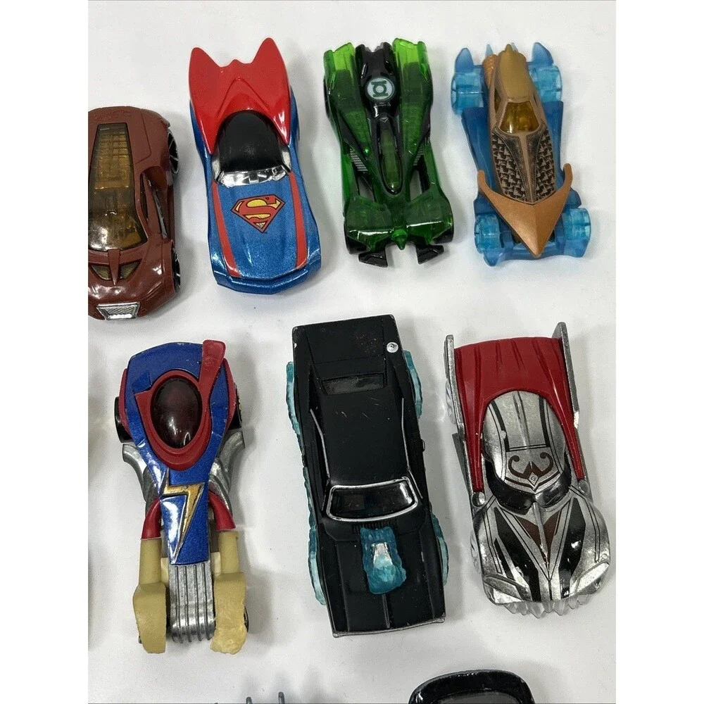Hot Wheels Marvel DC Superhero Lot Wolverine Aquaman Thor SpiderMan Ghost Rider